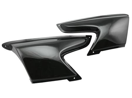 L-BCD209 Vetri Frecce BCD, Aprilia SR, anteriore, nero, COD: L-BCD209