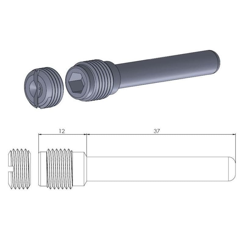MMAST-17020397 Perno pastiglie freno Moto Master anteriore DR-Z 400, COD: MMAST-17020397