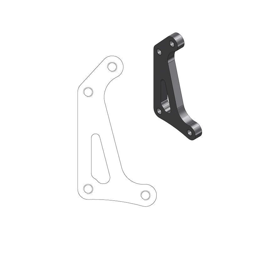 MMAST-17040420 Supporto pinza freno Moto Master Supermoto Racing 320mm CRF dopo 2015, COD: MMAST-17040420