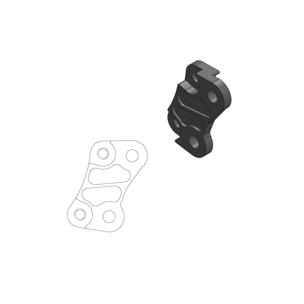 MMAST-17040429 Supporto pinza freno Moto Master 260mm KX 85, COD: MMAST-17040429