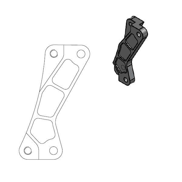 MMAST-17040437 Supporto pinza freno Moto Master Street 320mm WRF dopo 2016, COD: MMAST-17040437