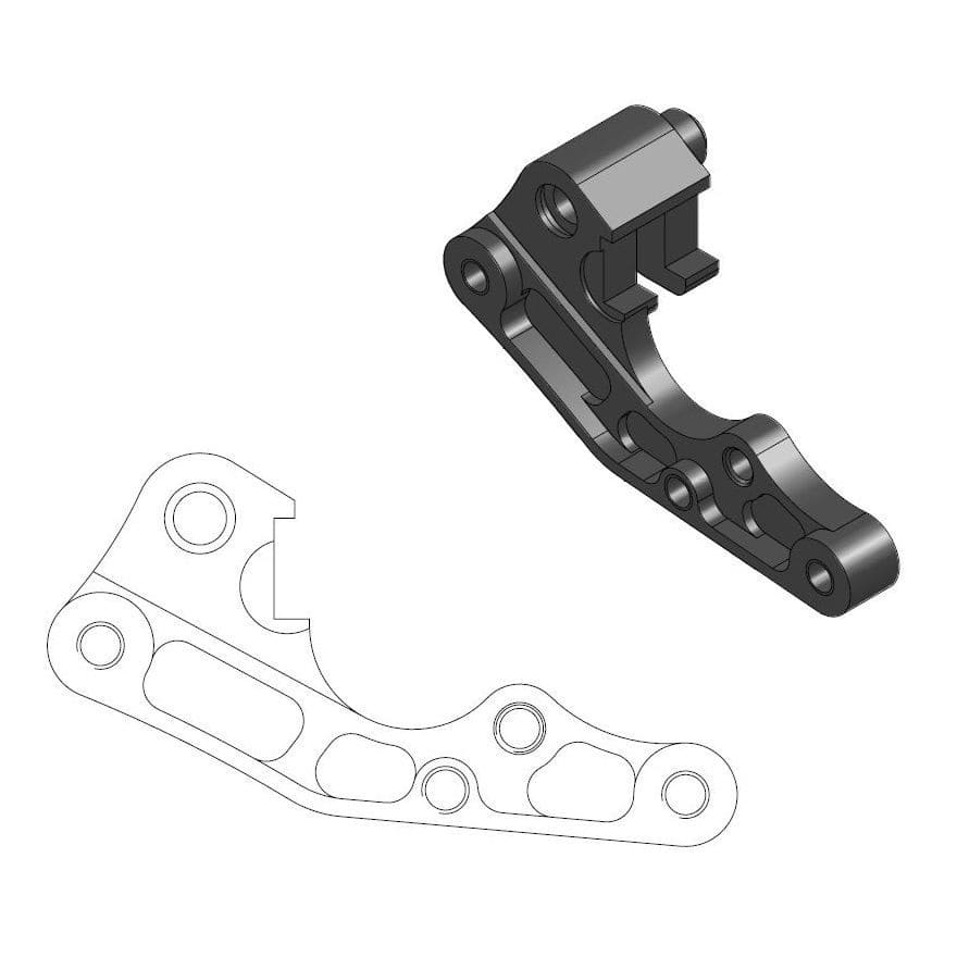 MMAST-17040444 Supporto pinza freno Moto Master 270mm Beta RR dopo 2013, COD: MMAST-17040444
