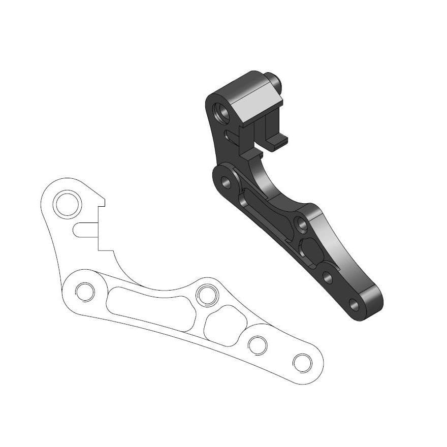 MMAST-17040465 Supporto pinza freno Moto Master Supermotard Street 320mm Husqvarna TE / FE, COD: MMAST-17040465