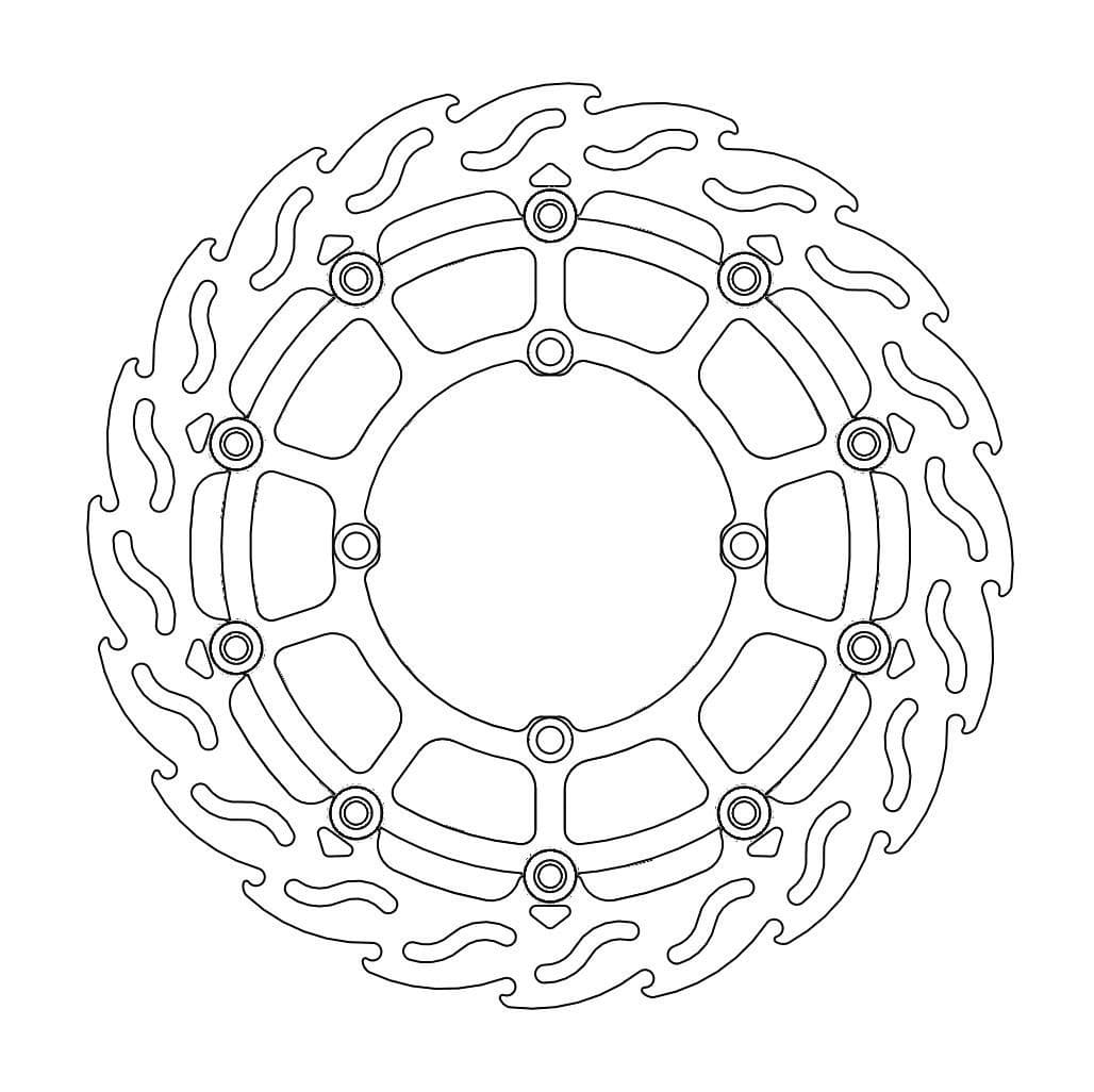 MMAST-17103588 Disco freno flottante Moto Master Supermoto Racing 300mm RM-Z 250 / 450, COD: MMAST-17103588