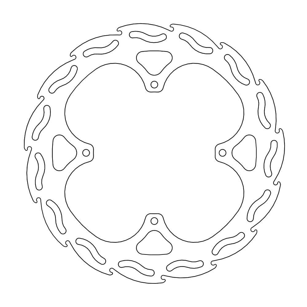 MMAST-17110713 Disco freno Moto Master Flame posteriore TM EN / MX, COD: MMAST-17110713