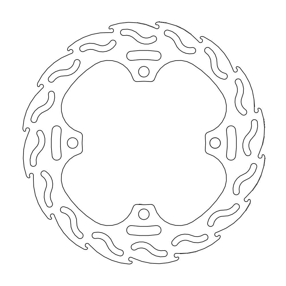 MMAST-17110721 Rear Brake Disc Moto Master Flame CR 125 / 250 1998 - 2001