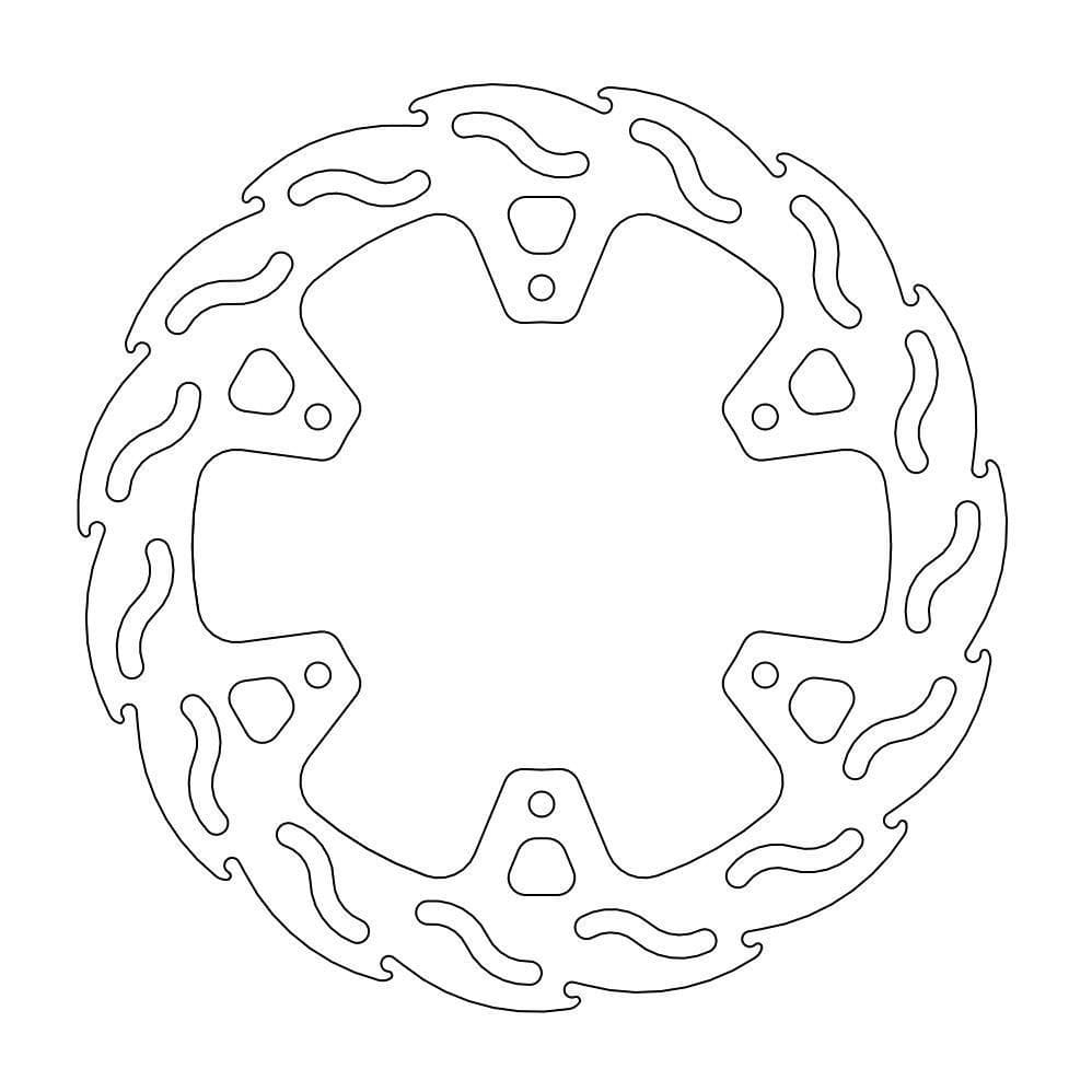 MMAST-17110723 Disco freno Moto Master Flame posteriore YZ / YZF 1998 - 2001, COD: MMAST-17110723