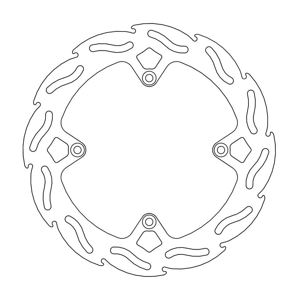 MMAST-17110998 Brake Disc Moto Master Flame Rear SX / TC 85 after 2011
