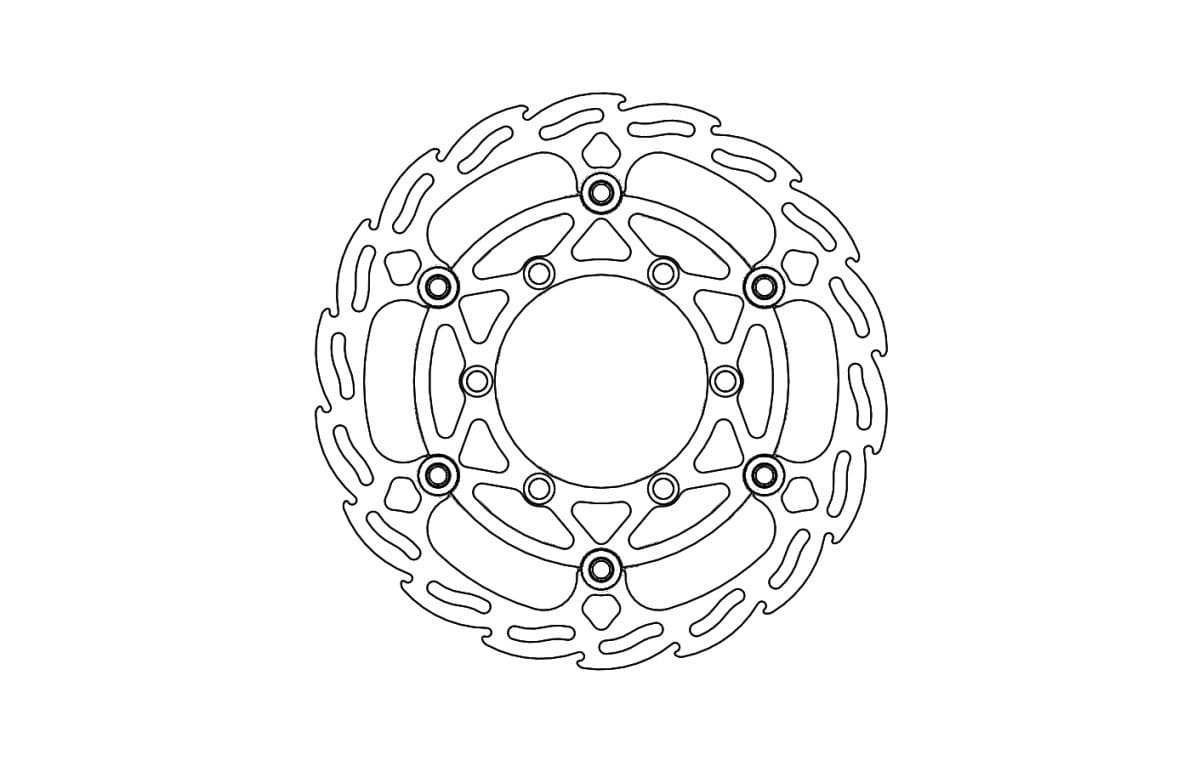 MMAST-17111346 Disco freno flottante Moto Master Flame anteriore 260mm KX 85, COD: MMAST-17111346