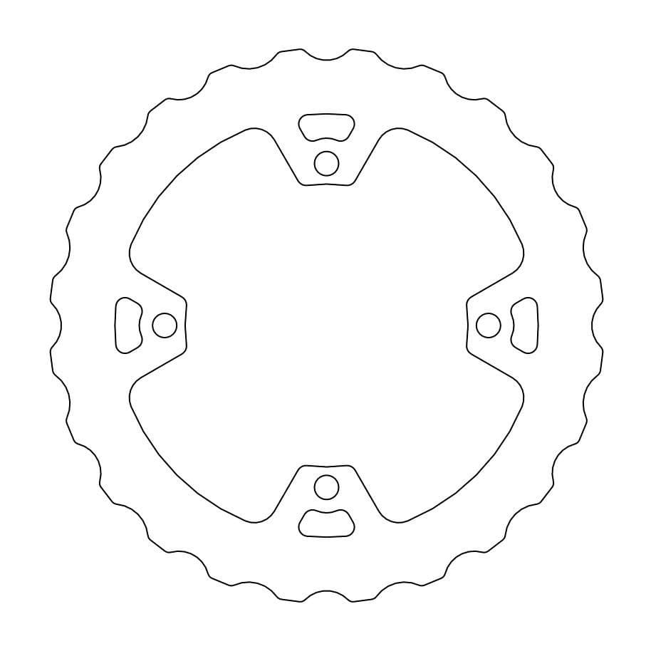 MMAST-17111533 Disco freno Moto Master Nitro lisse posteriore Sherco dopo 2012, COD: MMAST-17111533