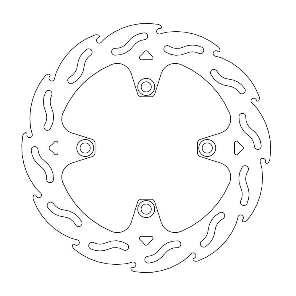 MMAST-17111535 Disco freno fisso Moto Master Flame posteriore Sherco dopo 2012, COD: MMAST-17111535