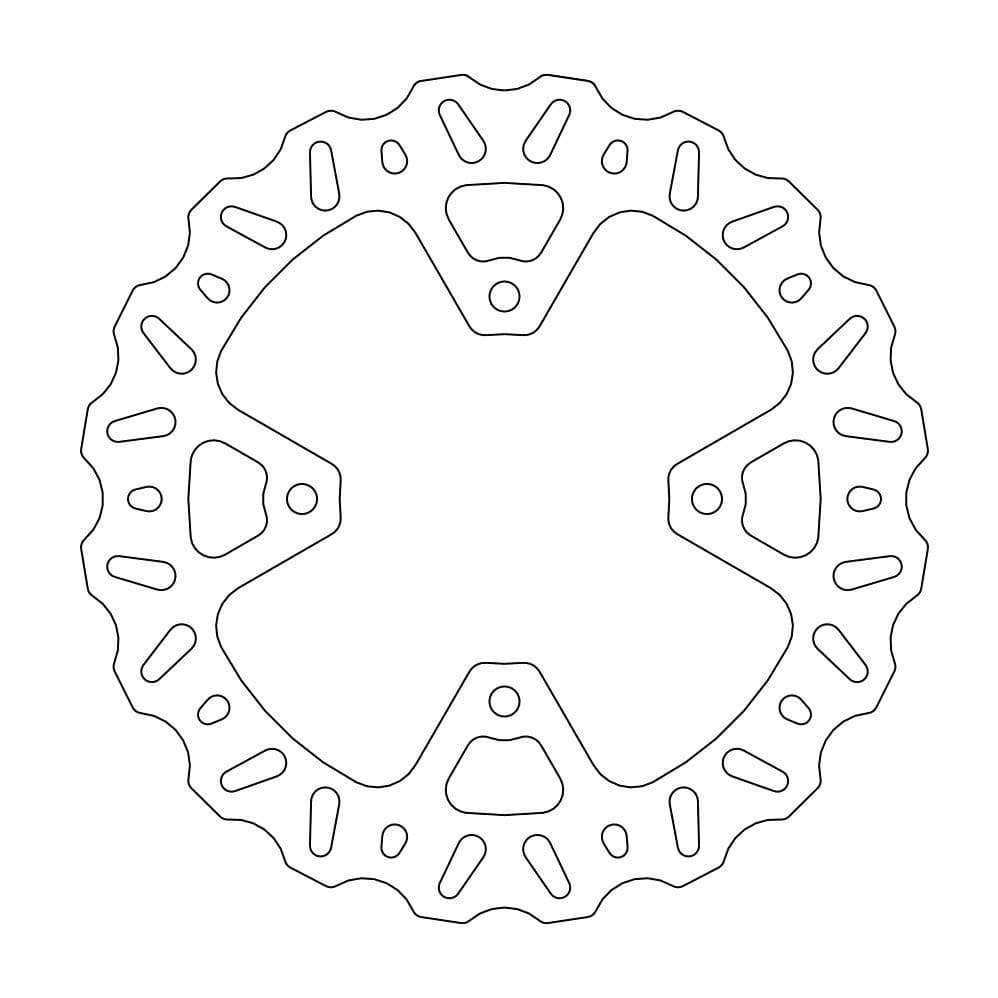 MMAST-17111551 Disco freno Moto Master Nitro lisse posteriore KXF 250 / 450 dopo 2019, COD: MMAST-17111551