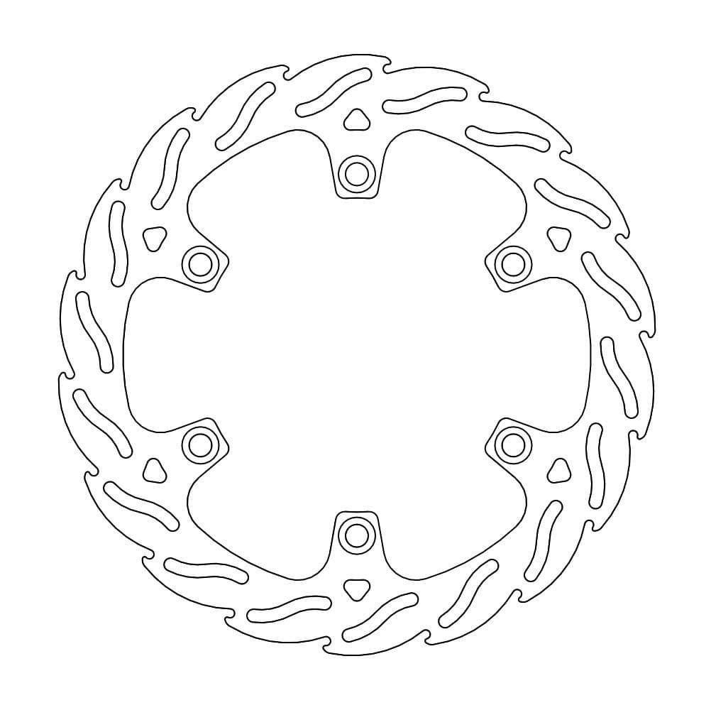 MMAST-17111557 Disco freno fisso Moto Master Flame anteriore 260mm CRF 450 L, COD: MMAST-17111557