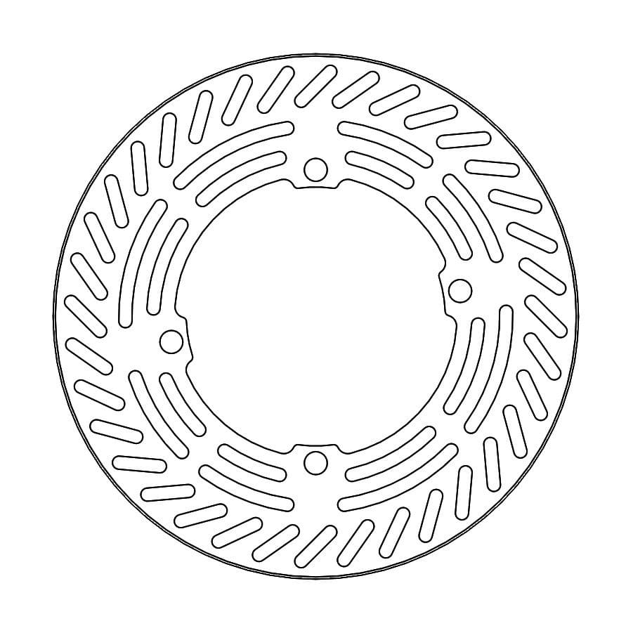 MMAST-17111674 Disco freno Moto Master Vintage anteriore CR 125 / 250 / 500 1990 à 1991, COD: MMAST-17111674