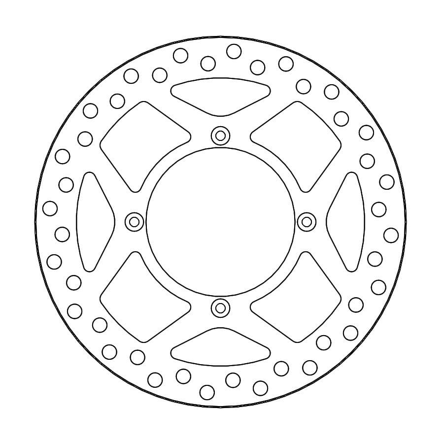 MMAST-17111679 Disco freno Moto Master Vintage anteriore KX 125 / 250 fino 2002, COD: MMAST-17111679