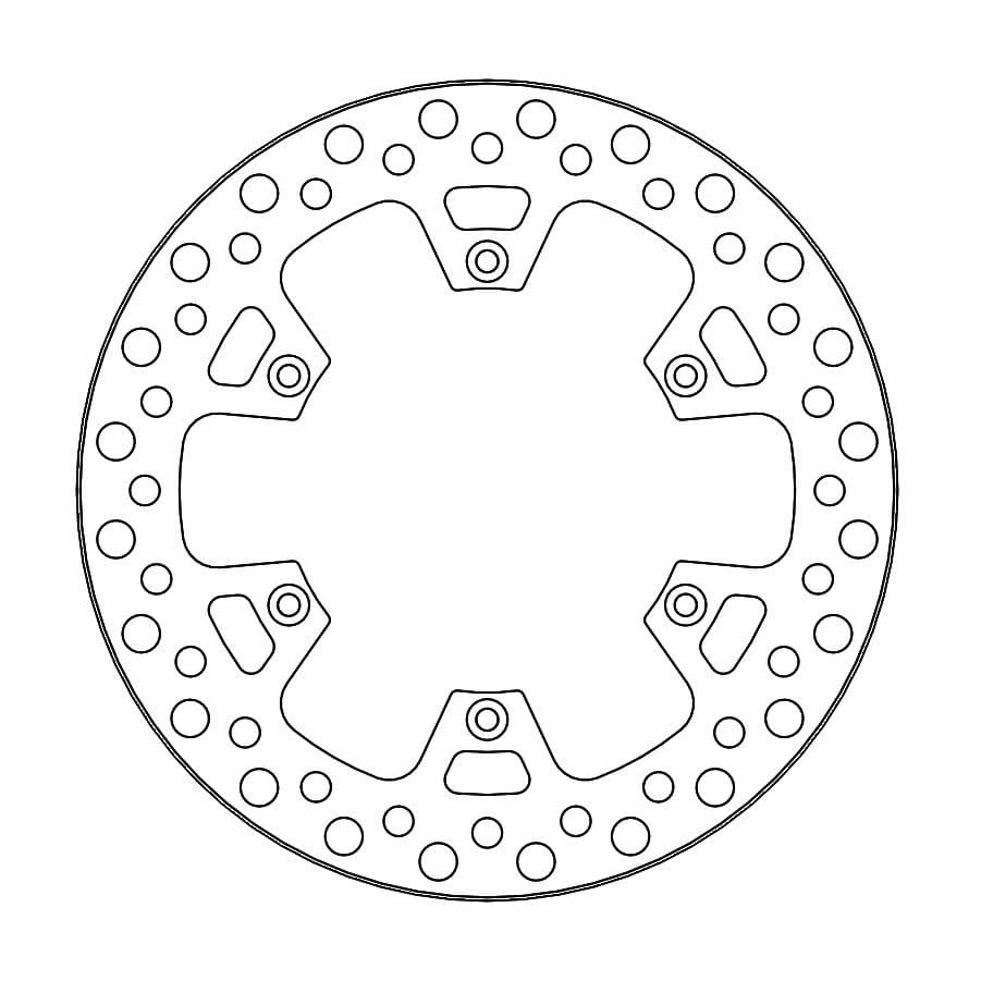 MMAST-17111692 Disco freno Moto Master Vintage posteriore RM 125 / 250 2006 - 2008, COD: MMAST-17111692
