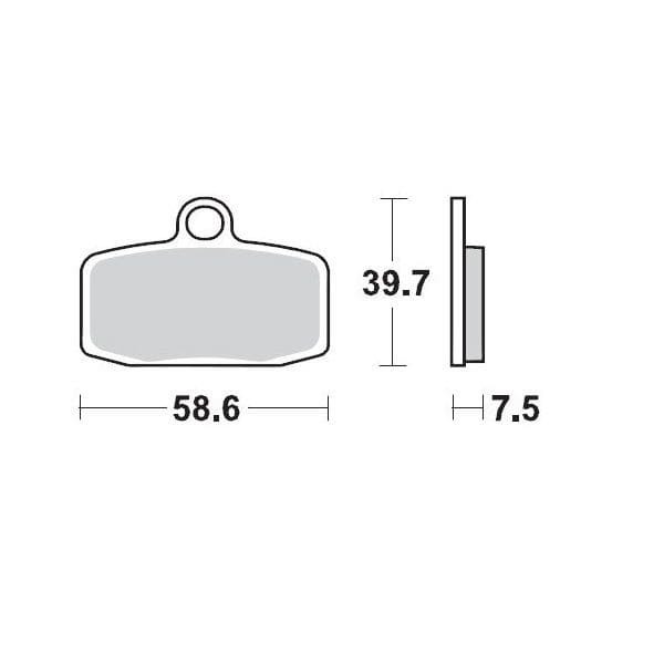MMAST-17211728 Pastiglie freno anteriore Moto Master Pro Racing GP TC / SX 85, COD: MMAST-17211728