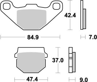 MMAST-17211855 Pastiglie freno posteriore Moto Master Nitro KX 80, COD: MMAST-17211855
