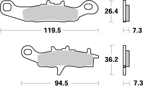MMAST-17211866 Pastiglie freno anteriore Moto Master Nitro KX 85, COD: MMAST-17211866