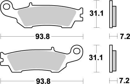 MMAST-17211872 Pastiglie freno anteriore Moto Master Nitro YZ / YZF, COD: MMAST-17211872