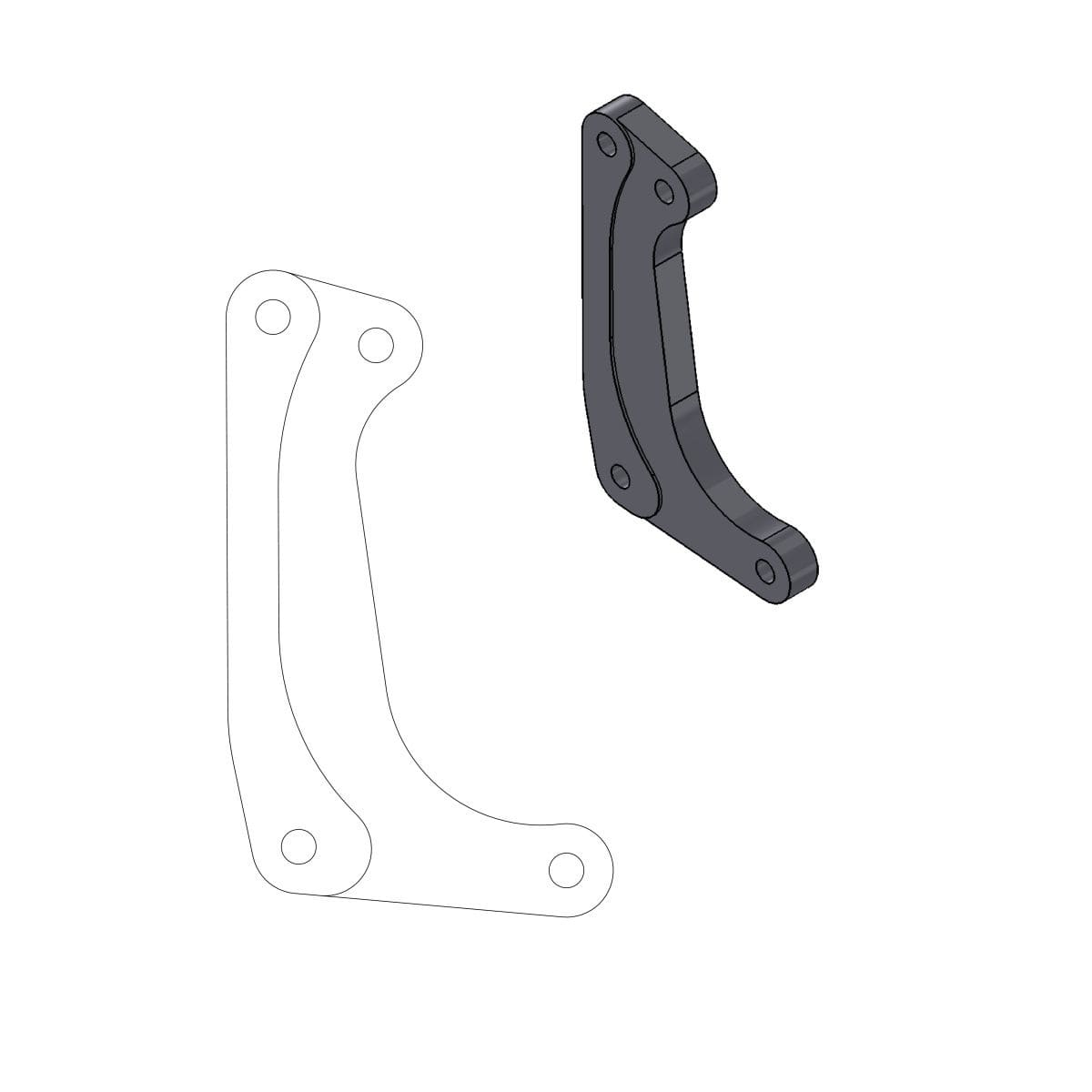 MMAST-17420345 Supporto pinza freno Moto Master Street RM-Z & KXF 250 / 450, COD: MMAST-17420345