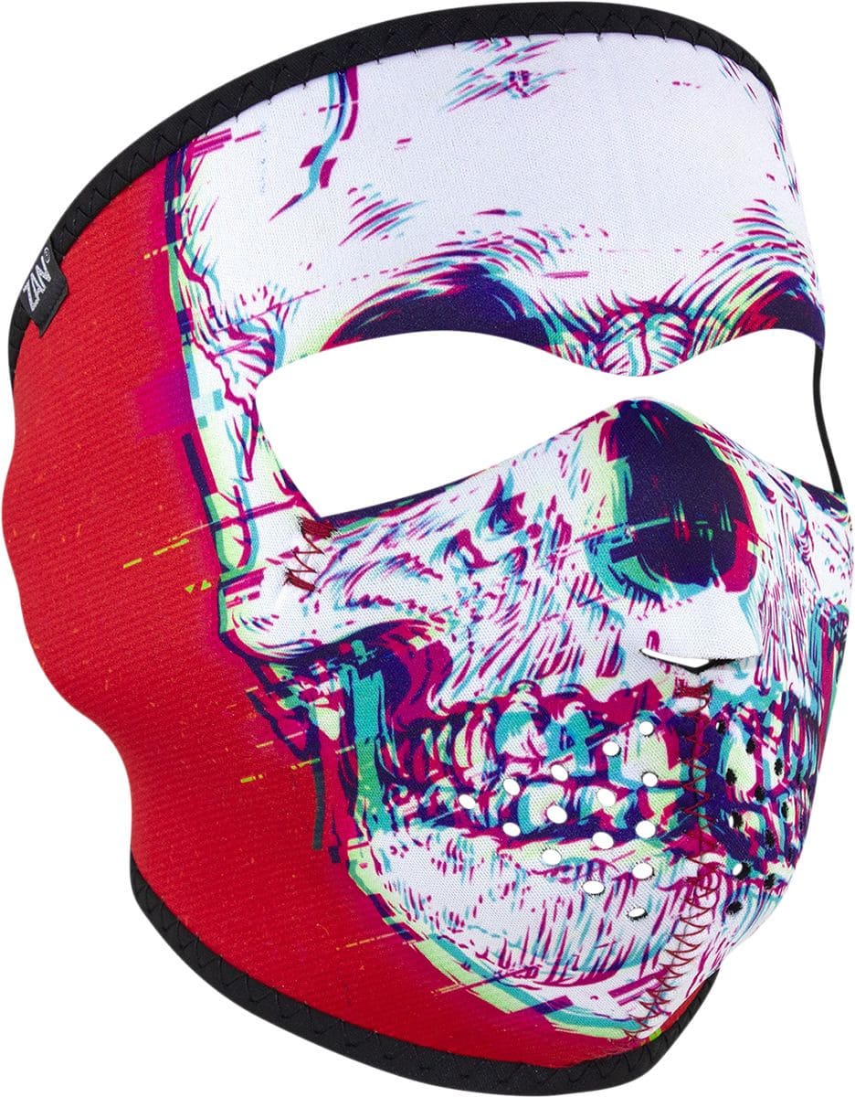 ZAN25030427 Mascherina neoprene Zanheadgear Glitch Skull