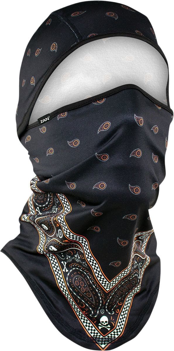 ZAN25030437 Zanheadgear Sportflex Convertible Black/Orange Balaclava