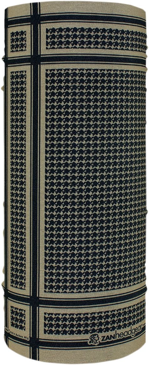 ZAN25040407 Motley Tube Zanheadgear Houndsteeth Tan