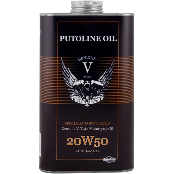 CGN486693 Olio motore 4T 20W50 Putoline Genuine V-Twin 100% sintetico 1L, COD: CGN486693