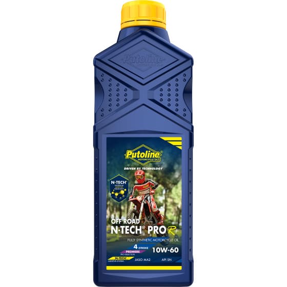 CGN494123 Olio motore 4T 10W60 Putoline N-Tech Pro R+ Off Road 100% sintetico 1L, COD: CGN494123