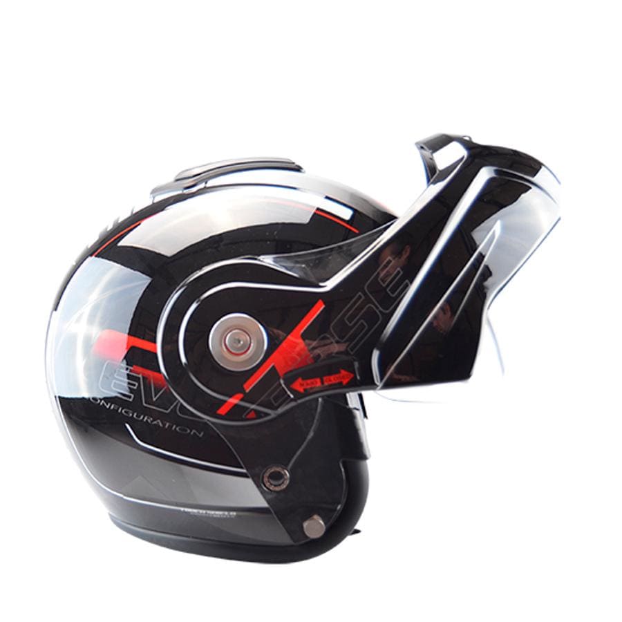 CGN498462 Casco Modulare Trendy Reverse nero / rosso lucido XL, COD: CGN498462
