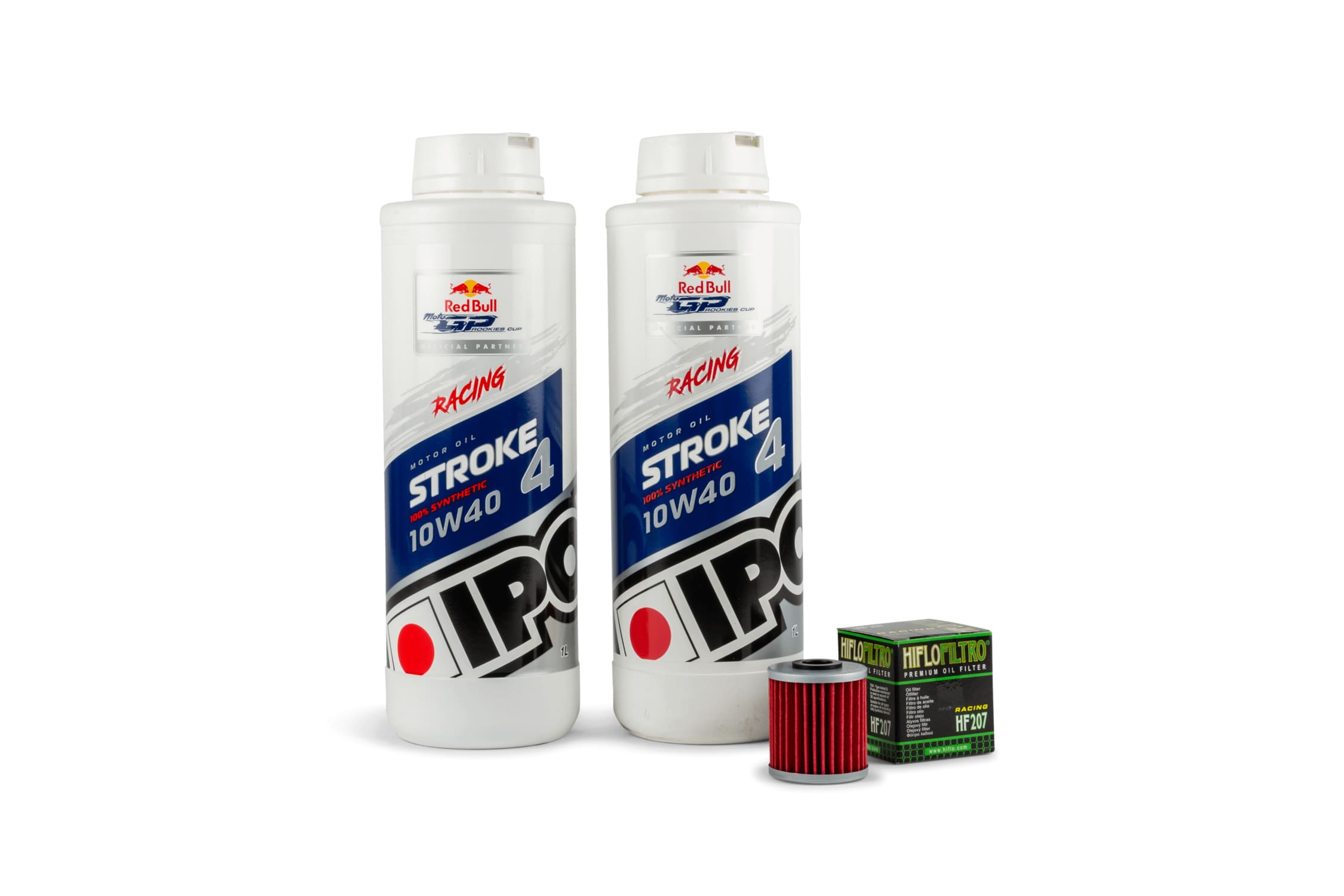 HF207/PACK03 Kit cambio olio Ipone 10W40 Racing KXF / RM-Z 250 / 450, COD: HF207/PACK03