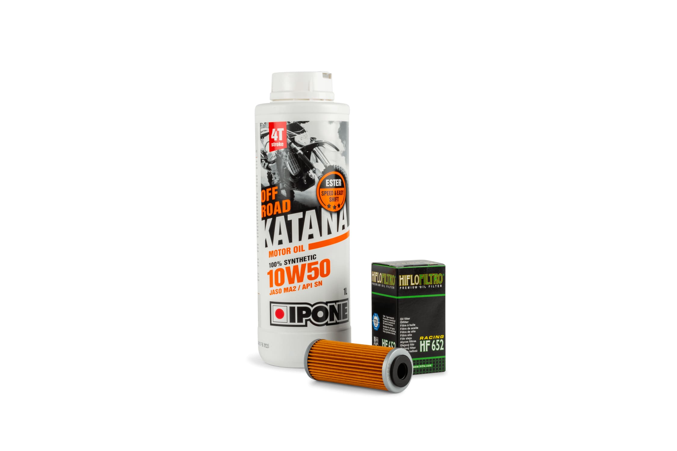 HF652/PACK08 Kit cambio olio Ipone 10W50 SX-F / FC / MC 250 / 350, COD: HF652/PACK08
