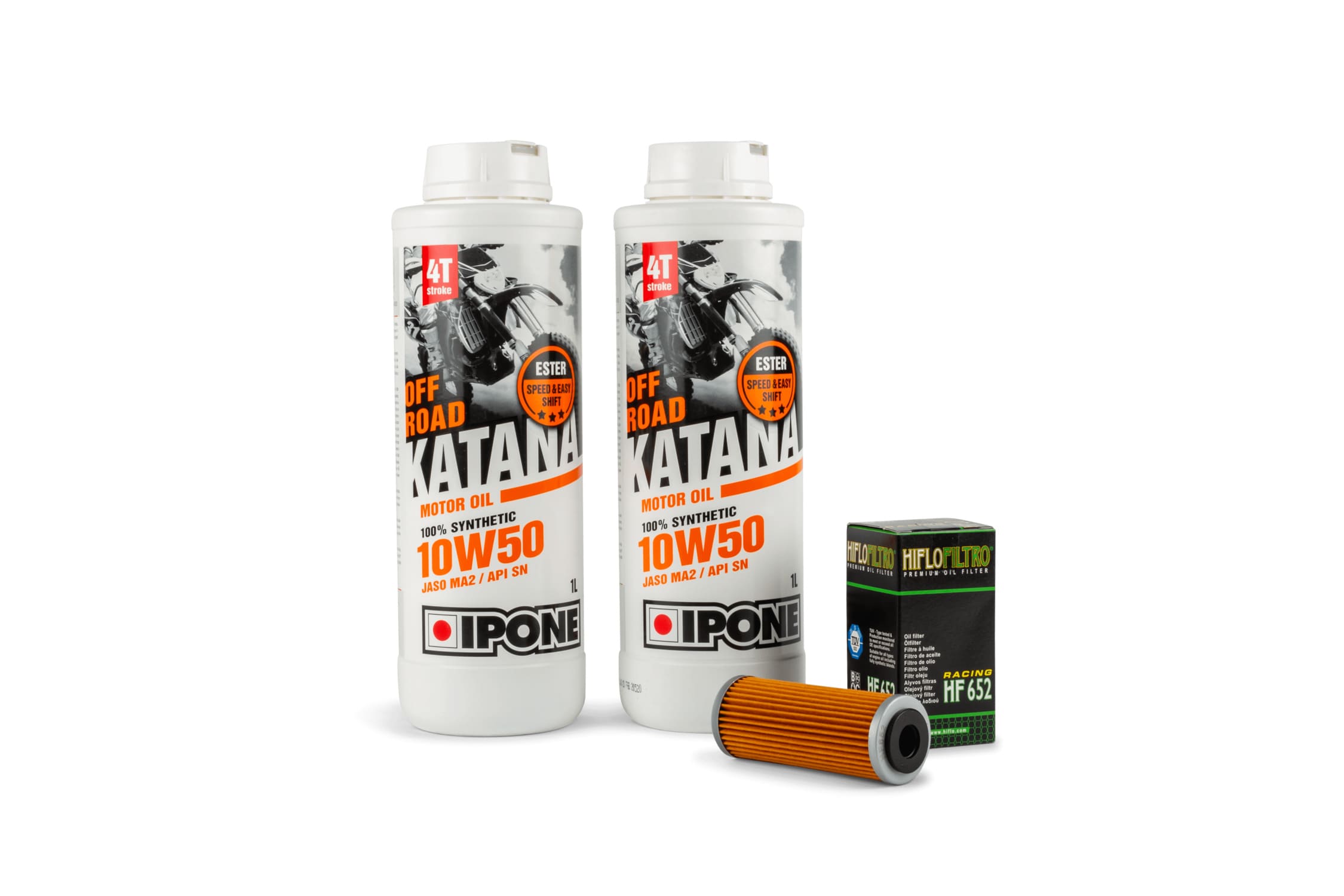 HF652/PACK09 Kit cambio olio Ipone 10W50 SX-F / FC / MC 450, COD: HF652/PACK09