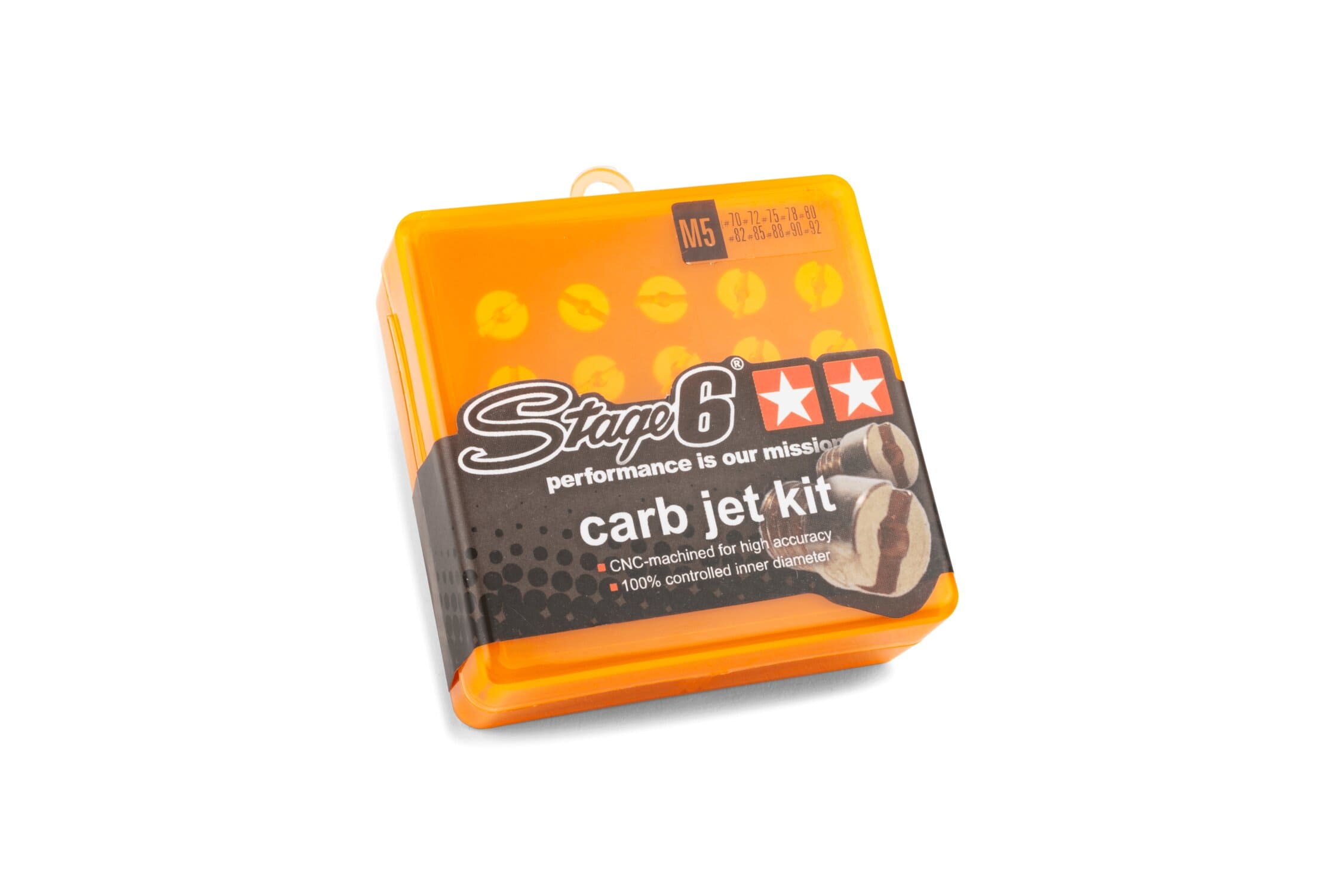 S6-28DEL5-001 Set Getti Carburatore, Stage6, Dellorto 5 mm - 10 pezzi, 70-92, COD: S6-28DEL5-001
