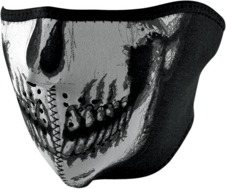 ZAN2503-0082 Luminous Skull Half Mask