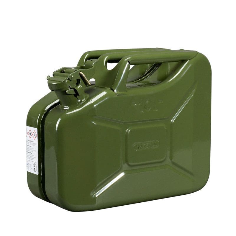 PR168261 Pressol Metal Petrol Can Army Green 10L