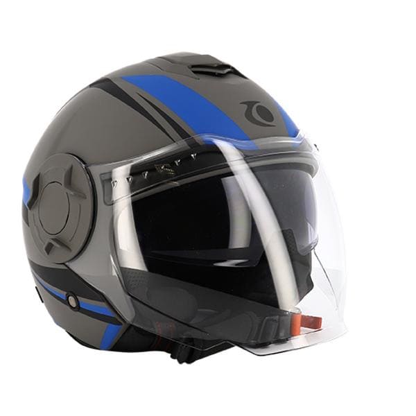 CGN515409 Casco jet Trendy T-406 Hopis grigio/blu/nero opaco XXL, COD: CGN515409