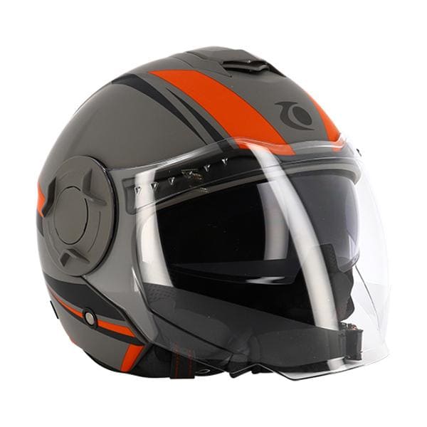 CGN515415 Casco jet Trendy T-406 Hopis grigio/rosso/nero opaco XXL, COD: CGN515415