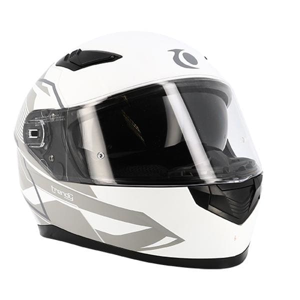 CGN515421 Casco integrale visiera doppia Trendy T-604 Chactas grigio/bianco opaco XXL, COD: CGN515421