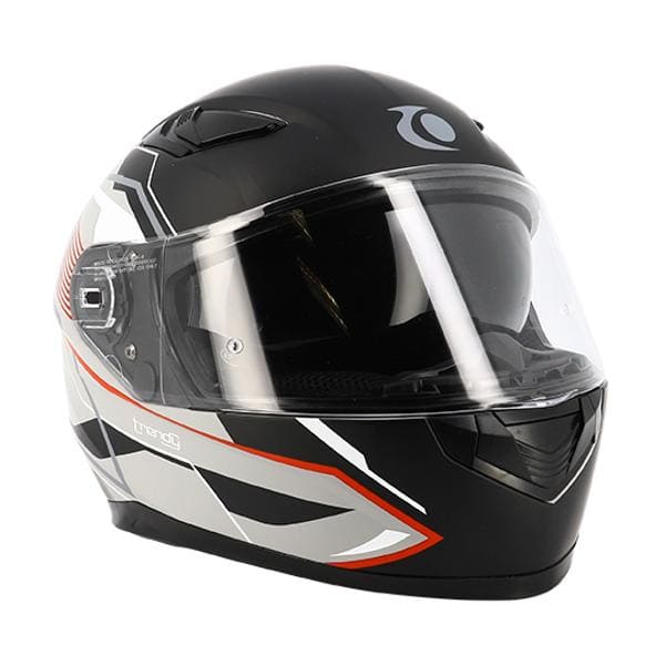 CGN515427 Casco integrale visiera doppia Trendy T-604 Chactas grigio/nero/rosso opaco XXL, COD: CGN515427
