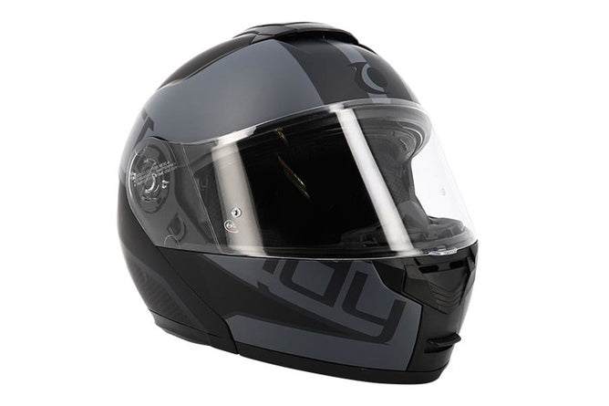 CGN515428 Casque modulable visiera doppia Trendy T-704 Zunis nero/grigio opaco XS