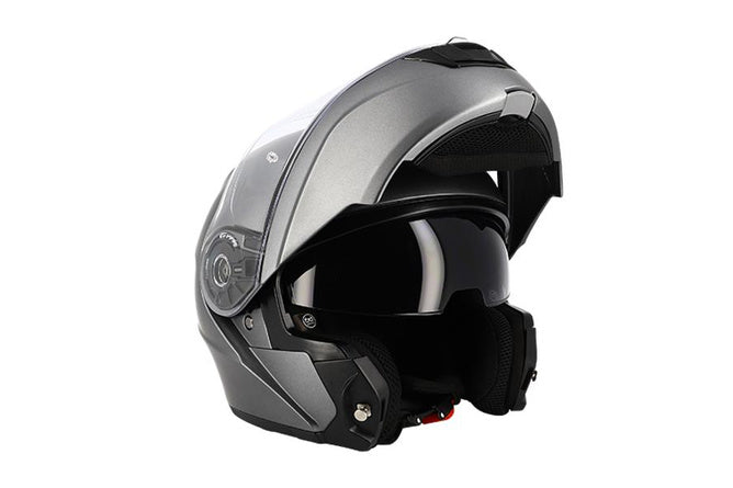 CGN515441 Casque modulable visiera doppia Trendy T-706 grigio antracite opaco S - Billaricambi SRLS