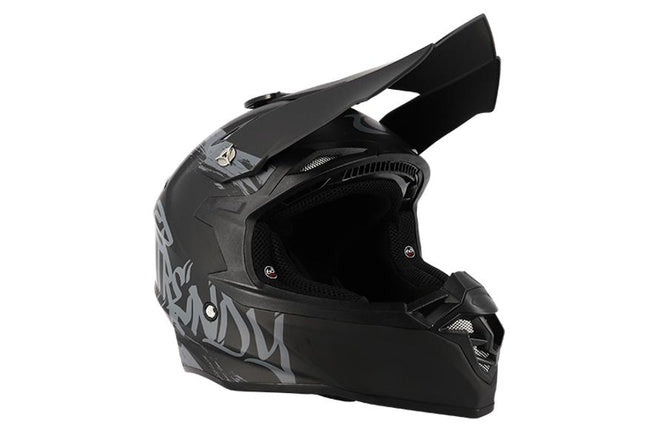 CGN515454 Casco cross Trendy T-904 nero/grigio opaco M - Billaricambi SRLS
