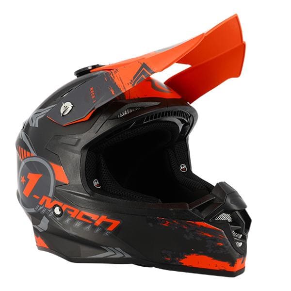 CGN515463 Casco cross Trendy T-904 nero/rosso opaco XXL, COD: CGN515463