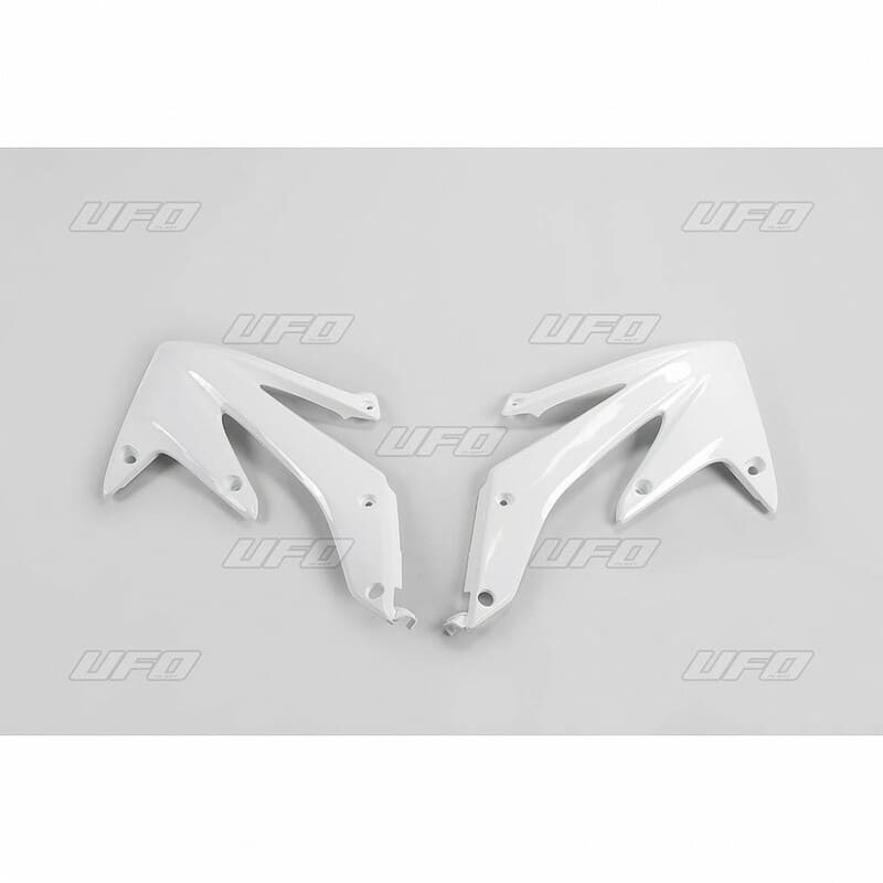 UF-HO03655041 Plastiche laterali del radiatore UFO Honda 450 CRF 2005-2008 bianco, COD: UF-HO03655041