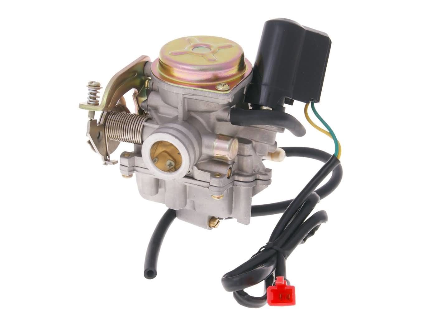 OE-GY6BT15473 Carburatore GY6 con coperchio di metallo, 50cc (139QMB/QMA)
