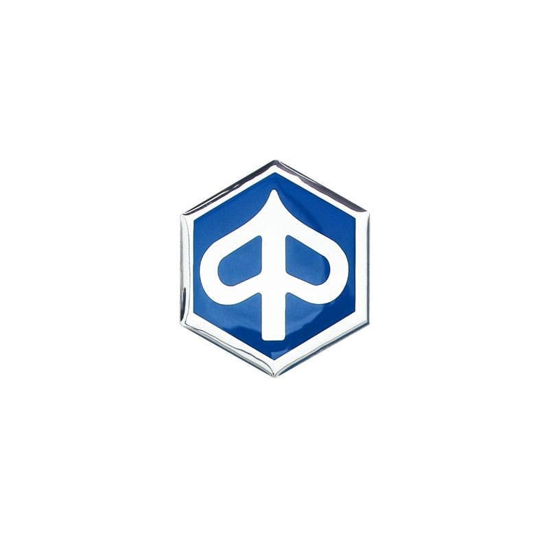 OE-PIA574771 Adesivo logo 3D "Piaggio" 33mm argento flessibile - ricambio originale Piaggio, COD: OE-PIA574771