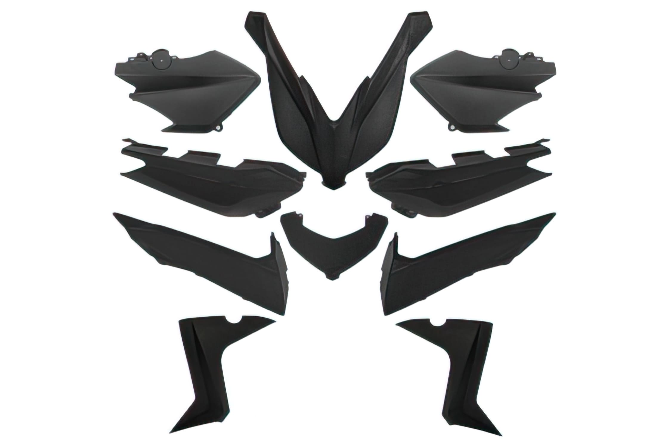 STR-915/BM 10-piece fairing kit matt black Yamaha Xmax 2014 - 2017
