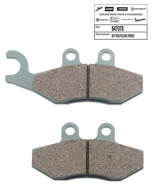 OE-PIA647078 Pastiglie freno Piaggio / Gilera / Vespa, COD: OE-PIA647078